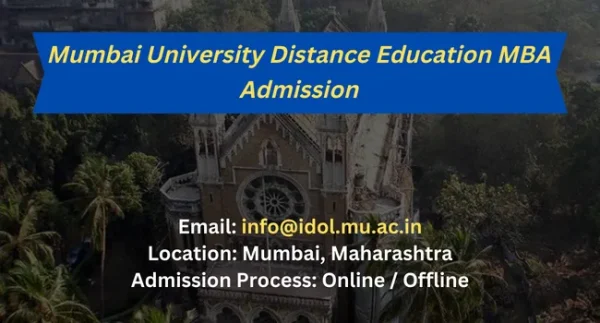 Mumbai University Distance Education MBA