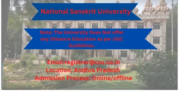 National Sanskrit University Distance Education
